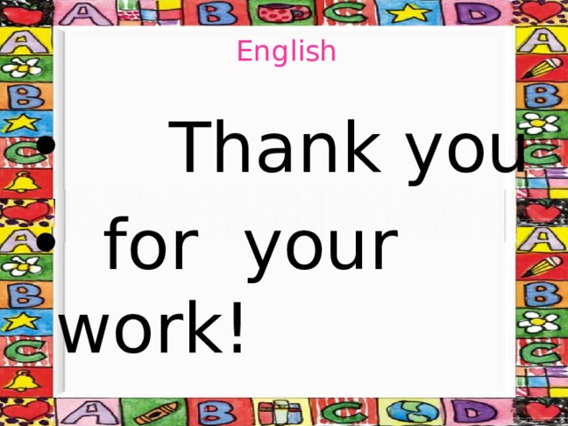 English  Thank you  for your work! 
