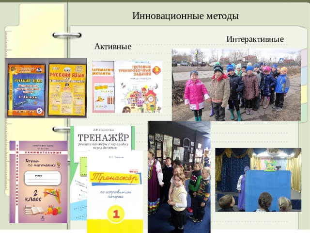 Инновационные методы Интерактивные Активные 