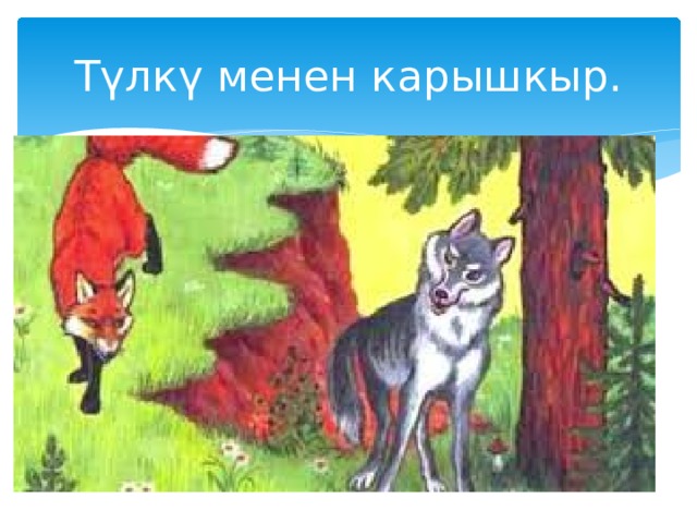 Т үлкү менен карышкыр. 