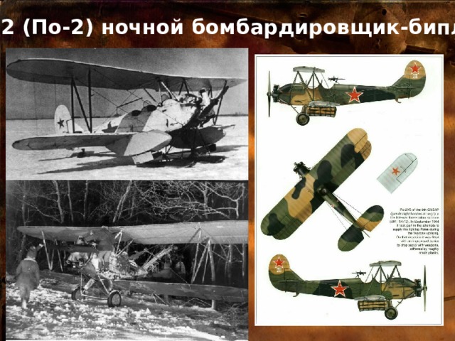 У-2 (По-2) ночной бомбардировщик-биплан 