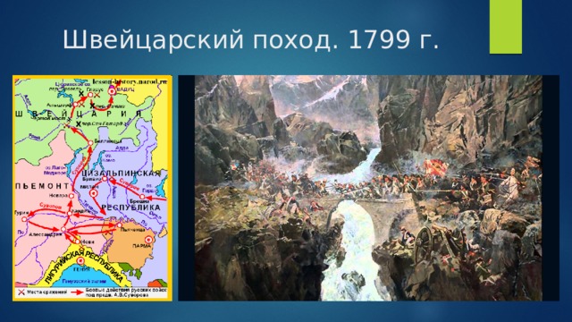 Швейцарский поход. 1799 г. 