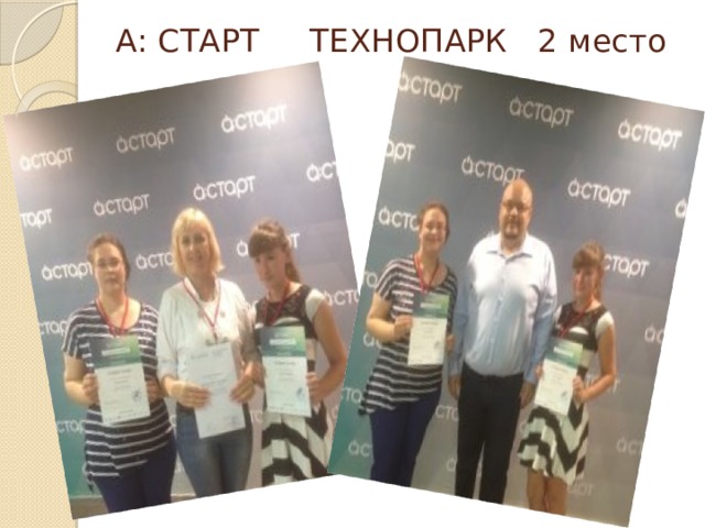 А: СТАРТ ТЕХНОПАРК 2 место 