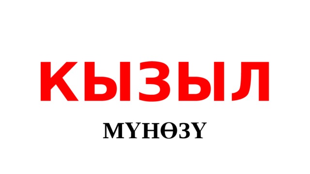КЫЗЫЛ МҮНӨЗҮ 