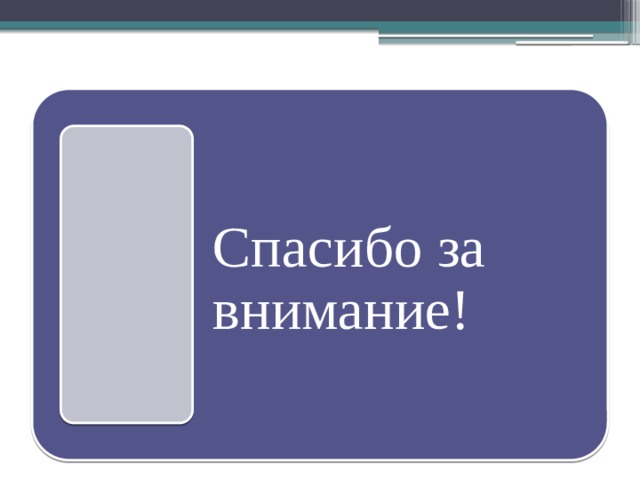 Спасибо за внимание! 