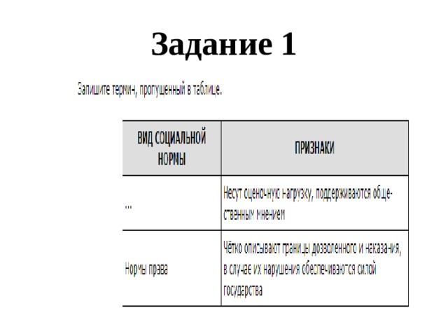 Задание 1 