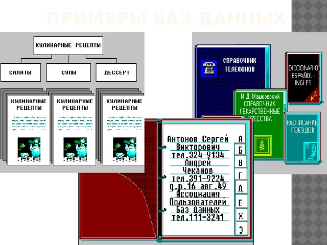 Примеры баз данных  3/11/20 Базы данных 