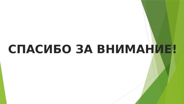 СПАСИБО ЗА ВНИМАНИЕ! 
