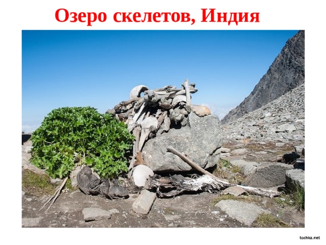 Озеро скелетов, Индия 