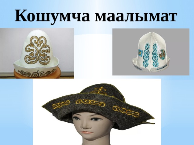 Кошумча маалымат 