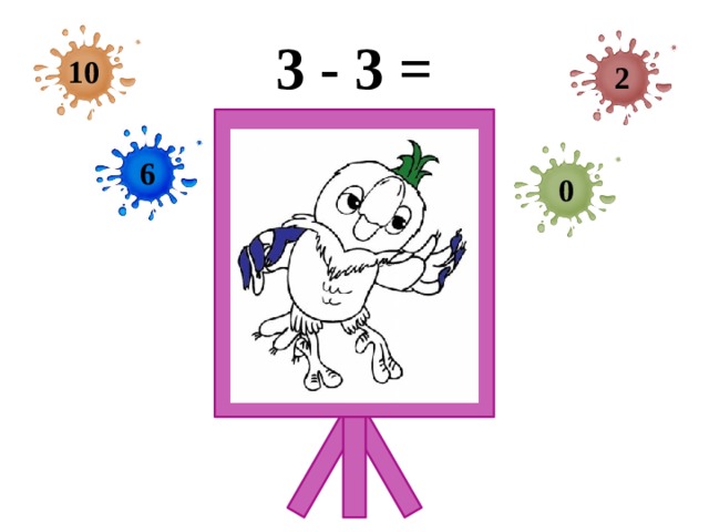 3 - 3 = 10 2 6 0 