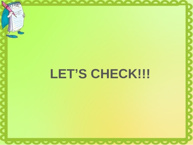 LET’S CHECK!!! 