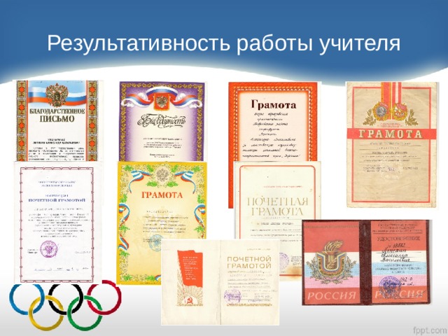 Результативность работы учителя 