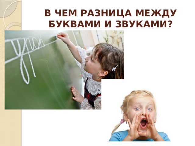 В ЧЕМ РАЗНИЦА МЕЖДУ БУКВАМИ И ЗВУКАМИ? 