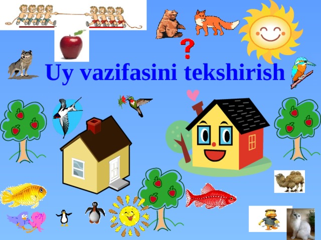 Uy vazifasini tekshirish 