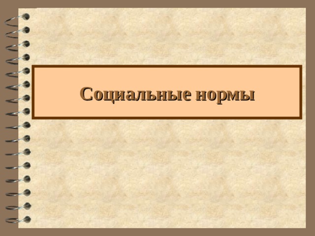 Социальные нормы 