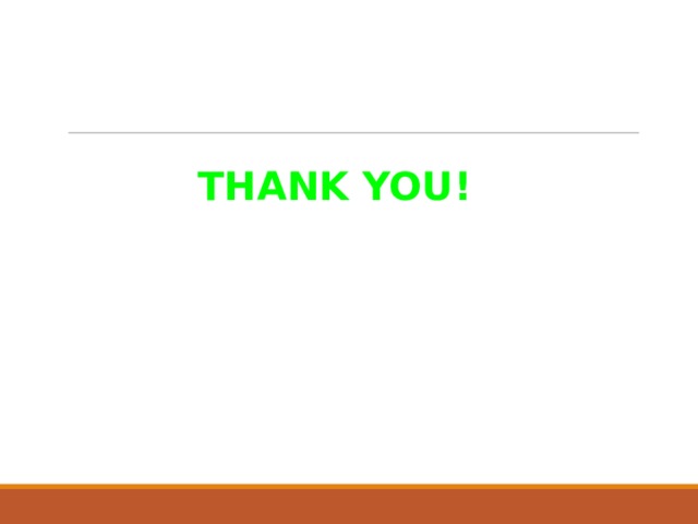 THANK YOU!  