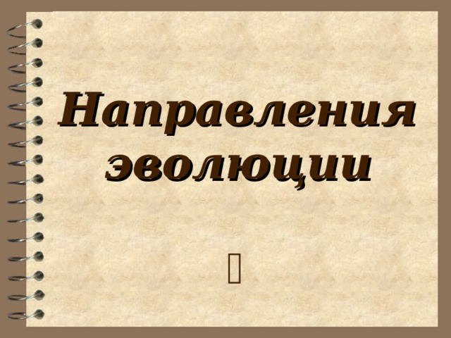 Направления эволюции  