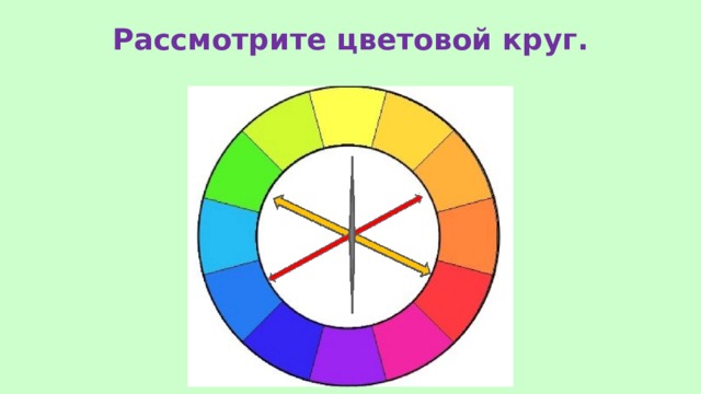 Рассмотрите цветовой круг. 