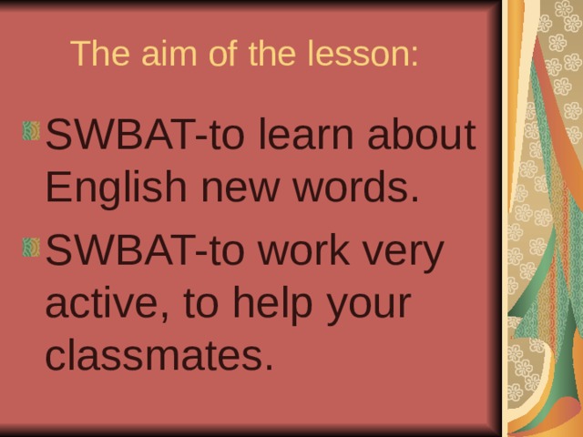 English week my students