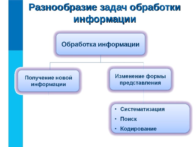 Разнообразие задач обработки информации 
