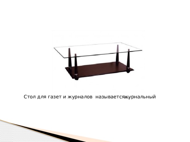 Стол для газет и журналов называется… журнальный 