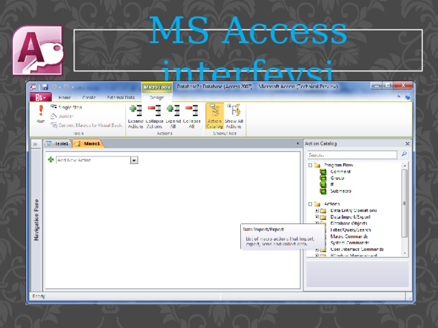 MS Access interfeysi 