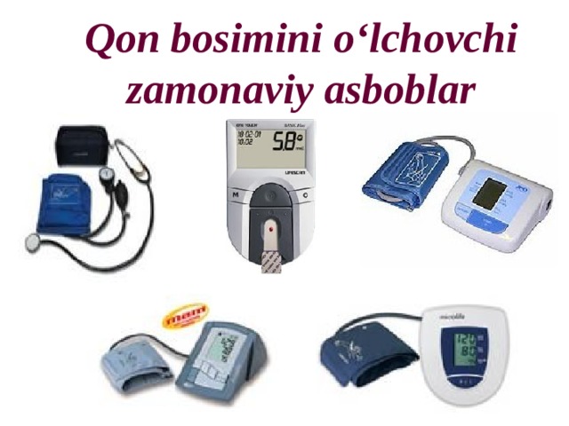 Qon bosimini o‘lchovchi zamonaviy asboblar 