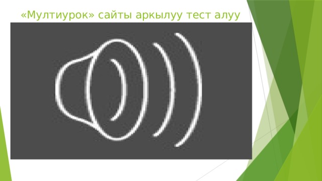 «Мултиурок» сайты аркылуу тест алуу 