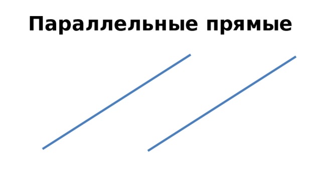 Параллельные прямые
