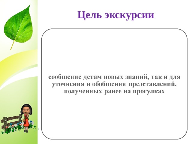  Цель экскурсии  