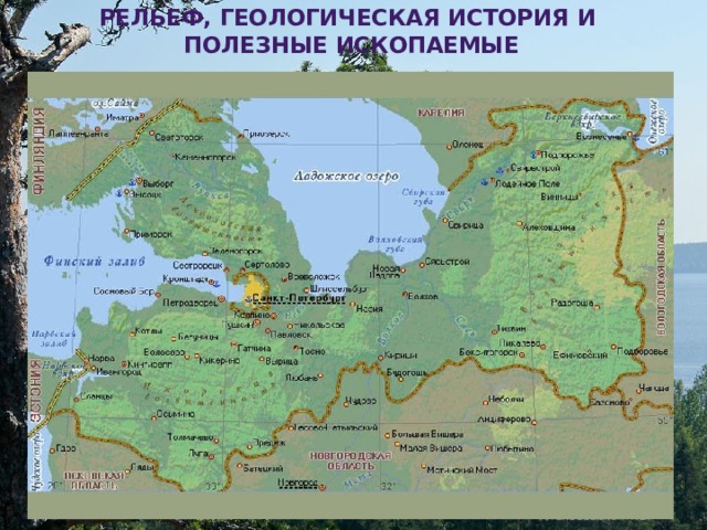 Рельеф, геологическая история и  полезные ископаемые Алексеевская Т.В. 