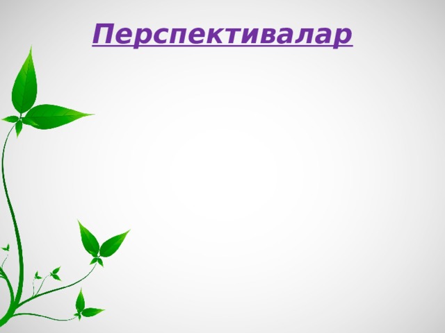 Перспективалар 