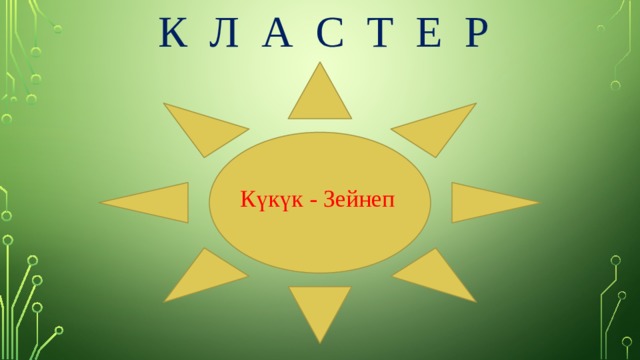  К Л А С Т Е Р Күкүк - Зейнеп 