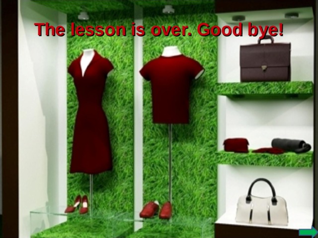 The lesson is over. Good bye!
