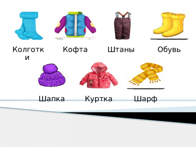 Колготки Кофта Штаны Обувь Шапка Куртка Шарф 