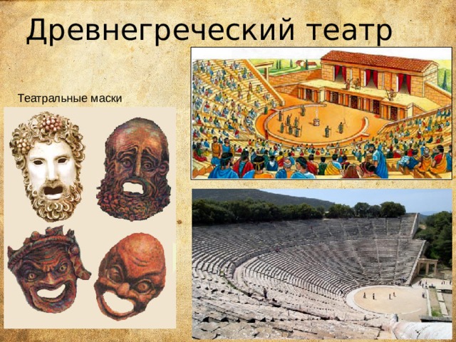 Древнегреческий театр Театральные маски 