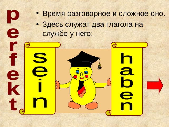 Время разговорное и сложное оно. Здесь служат два глагола на службе у него: 