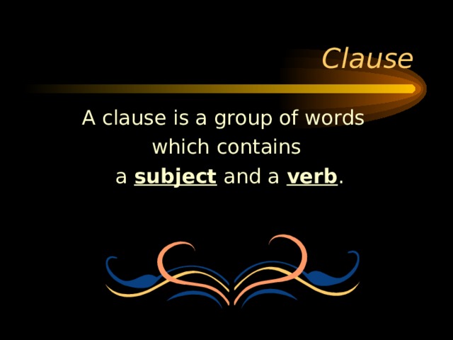 subject verb 