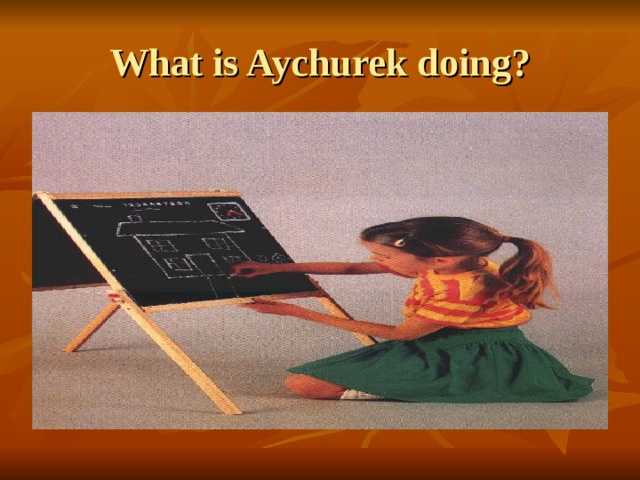 What is Aychurek doing? 