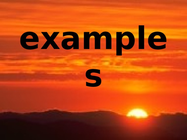 examples 