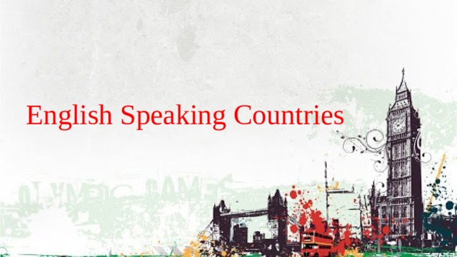 English Speaking Countries 