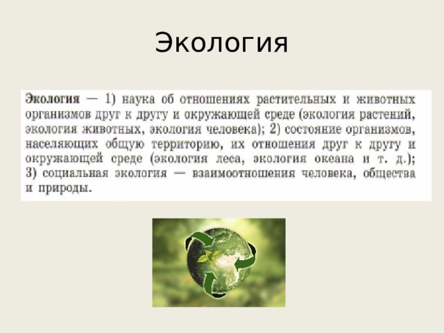 Экология 