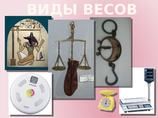 Виды весов 