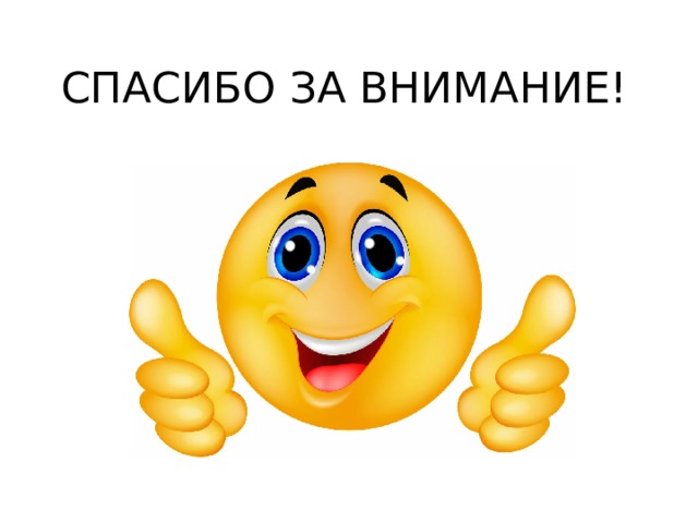 СПАСИБО ЗА ВНИМАНИЕ! 