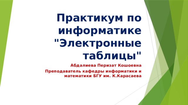 Практикум по информатике 