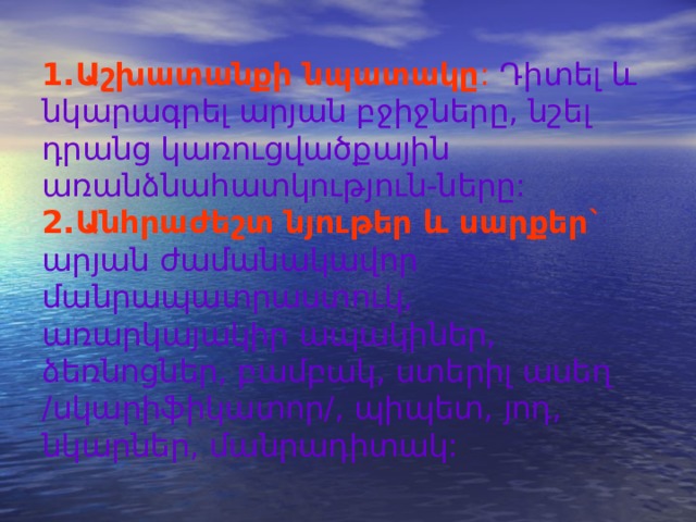 ²ñÛ³Ý Ò¨³íáñ ï³ññ»ñÇ ¹ÇïáõÙ և նկարագրում 