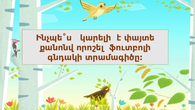 Ինչպե˚ս կարելի է փայտե քանոնվ որոշել ֆուտբոլի գնդակի տրամագիծը: 