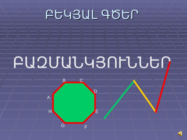 ԲԵԿՅԱԼ ԳԾԵՐ   ԲԱԶՄԱՆԿՅՈՒՆՆԵՐ B C D A E H G F 