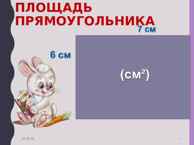 ПЛОЩАДЬ ПРЯМОУГОЛЬНИКА 07.05.20  