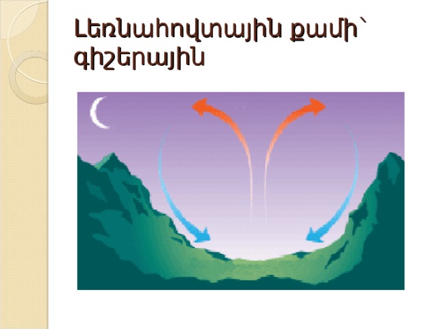 Լեռնահովտային քամի` գիշերային 